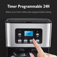 2025 Taylor Swoden 12-Cup Programmable Coffee Maker, Regular & Strong Brew Drip Coffee Machine for Home and Office, Glass Carafe 2