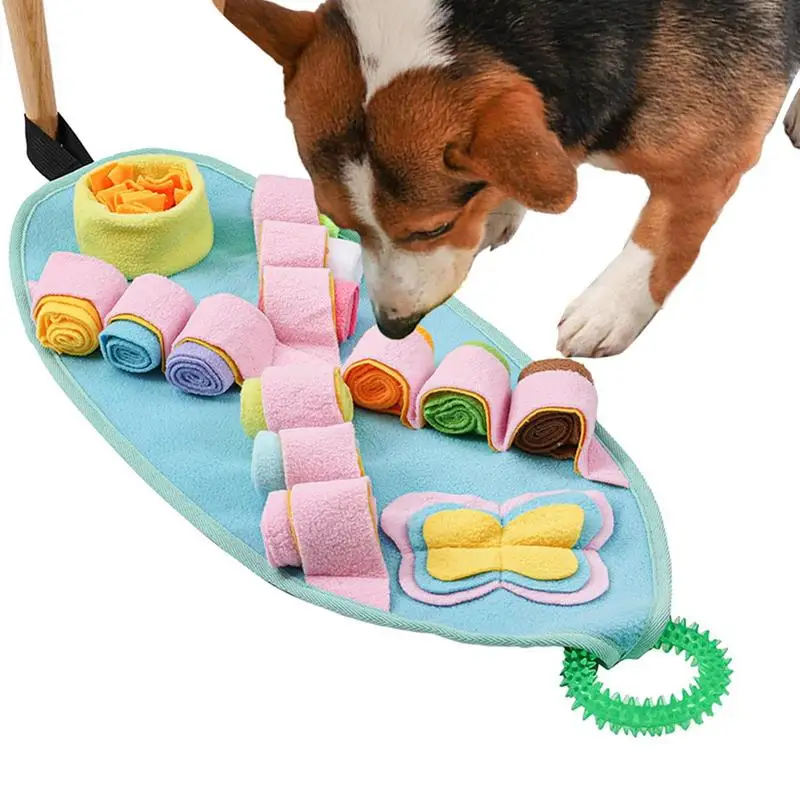

Dog Activity Mat Pet Sniff Mat Nonslip Dog Puzzle Toy Training Mat Encourages Natural Foraging Skills Slow Feeder For Small