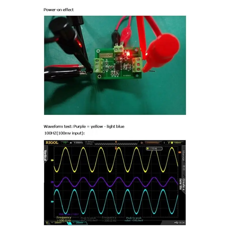 CJSD-AD8015 통합 트랜스임피던스 증폭기 보드 모듈 단일 종단에서 차동형으로 변환, 240M 대역폭, 155Mbps 데이터 속도