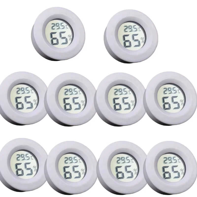 1~10pcs Mini Hygrometer Thermometer Fahrenheit or Celsius Meter Digital LCD