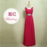JLY-011#Manufacturer's 2025 New Bridal Wedding Toast Women's Evening Dress Long Banquet Host Performance Dress Cheap Wholesale - Image 4