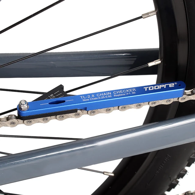 TOOPRE-Indicador de desgaste de cadena de bicicleta, herramientas de  reparación de Ciclismo de aleación de aluminio, repuesto ligero - AliExpress