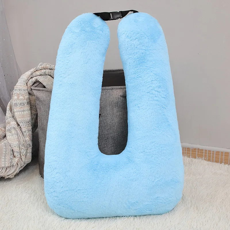 New multi-functional car 72*46 cm, U-shaped throw pillow cushion plush toy anti-collision car sleeping artifact Birthday gift