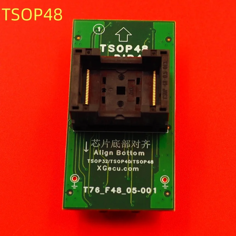 100% 오리지널 XGecu T76 프로그래머 어댑터 TSOP32/40/48 - DIP48 ZIF 소켓(T76_F48_05-001)