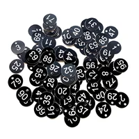 Numbered Sign Labels Beehive Tags Garden Box Mark with Hole Plant Markers  1-50 1-100 50pcs 100pcs 2