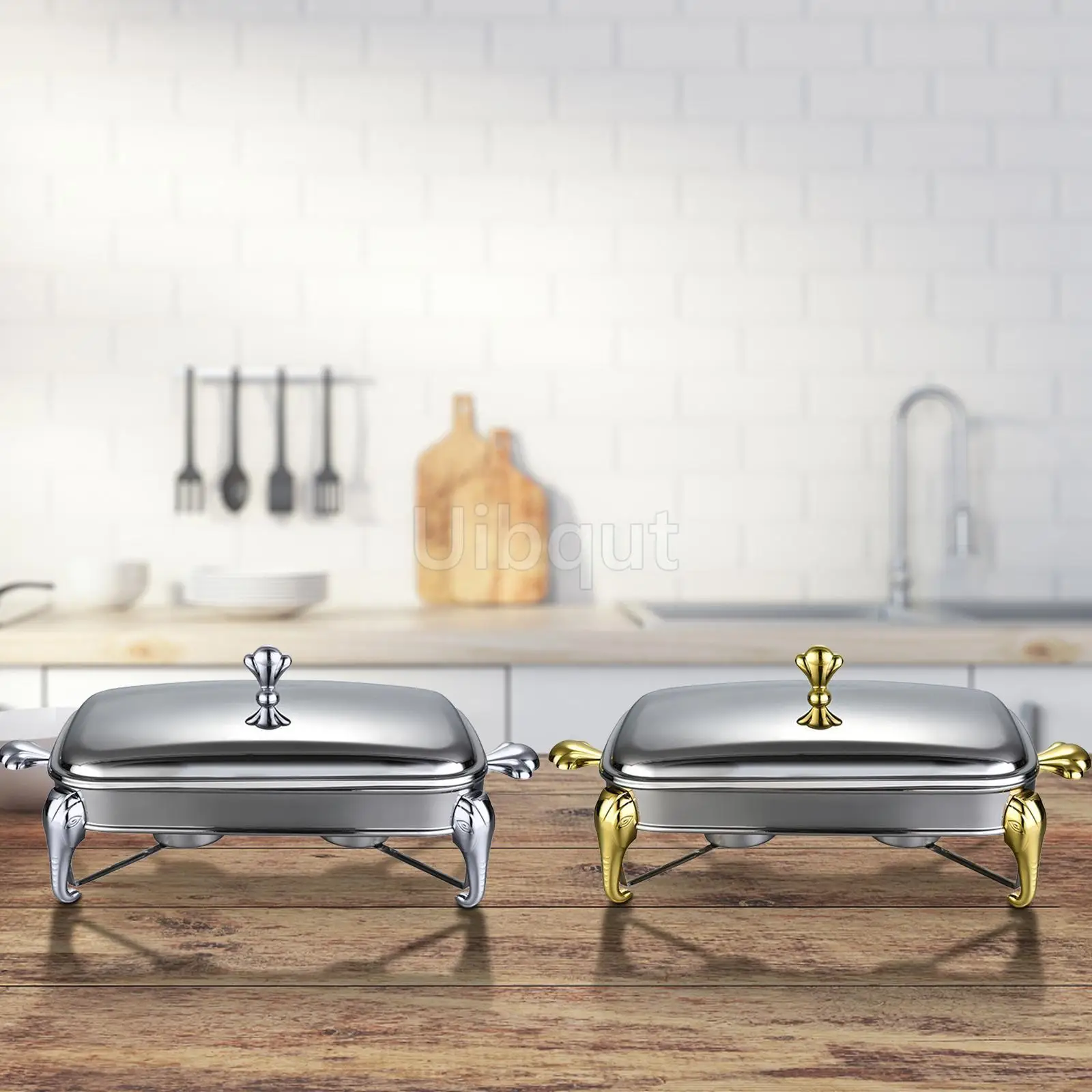Chafing Dish Buffet Set Serving Dish 2.4L Stainless Steel Buffet Warmer Hot Pot Detachable with Lid Handle for Events Kitchen Chafing Dish Buffet Set Serving Dish 2.4L Stainless Steel Buffet Warmer Hot Pot Detachable with Lid Handle for Events Kitchen