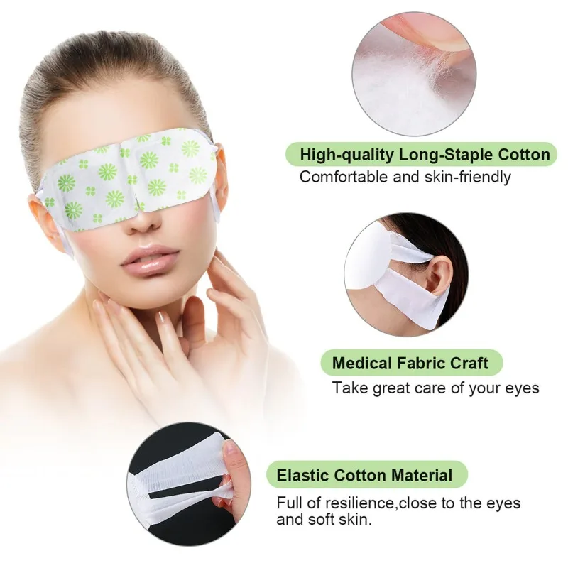 Herbal Steam Fatigue Relieving Facial Mask Hot Compress Eye Protective Eye Mask Relieves Fatigue Discomfort Essence