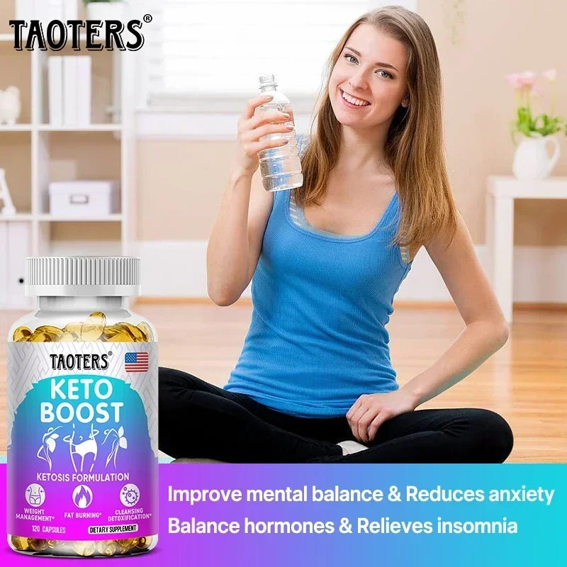 KETO Capsules &ndash; Apple Cider Vinegar Extract, Focus, Fat Burning, Weight Control, Detoxification and Cleansing