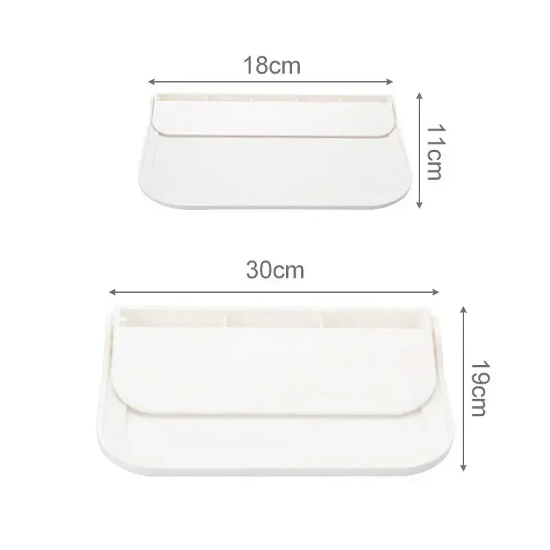 Wall mounted organizer for Folding Wall Mounted Shelf Saving Space Foldable Storage Rack Punch-Free Phone Holder Wifi Router Storage Tray Bathroom Organizer