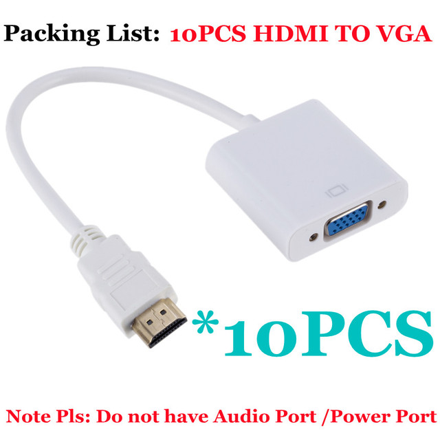 Full HD 1080P Digital To Analog Converter Cable HDMI-compatible To VGA Adapter for PC Laptop TV Box To Projector Displayer