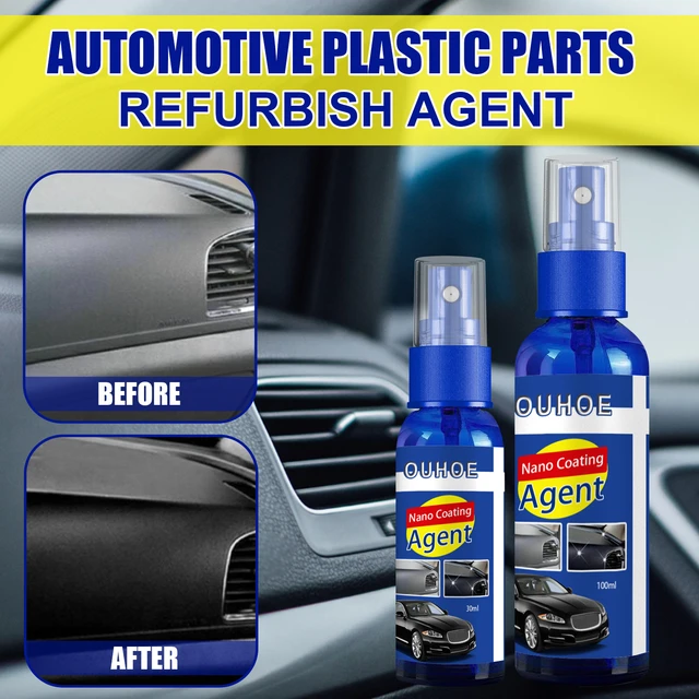 Car Plastic Restorer Coating Agent Auto Plastic Rubber Exterior