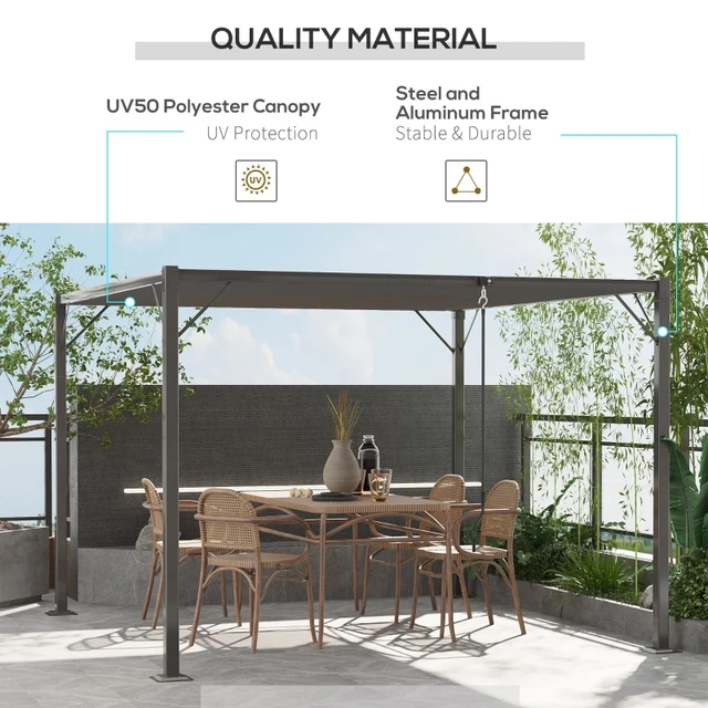 Metal Pergola Outdoor Louvered Pergola With Adjustable Louvered Roof