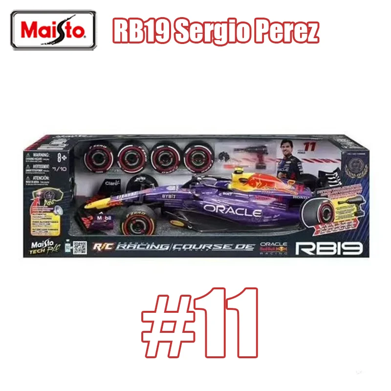 재고 있음 마이스토 F1 1:10 RC 레드불 RB19 베스타펜 마이애미 라스베가스 페라리 SF-23 르클레르크 맥라렌 MCL38 시뮬레이션 모델 장난감 선물