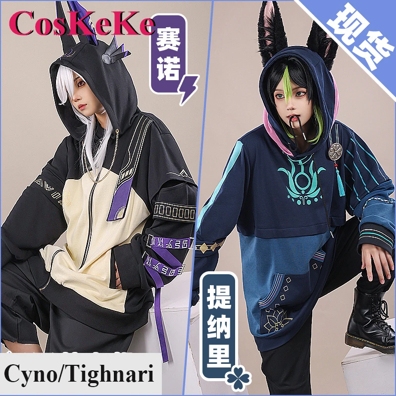 

CosKeKe Cyno/Tighnari Cosplay Game Genshin Impact Costume Derivative Fashion Handsome Hoodie Daily Wear Party Role Play Clothing