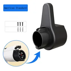 Universal Electric Vehicle Charging Gun Holder with Cable Management Hanger (American standard)