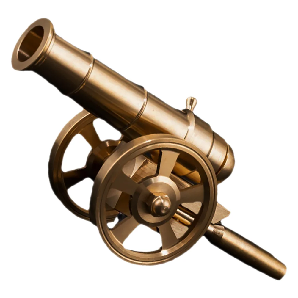 

Small Brass Cannon Decor Cannon Model Souvenir Decompression Toy Desktop Ornament Home Office Handicraft Kids Gifts