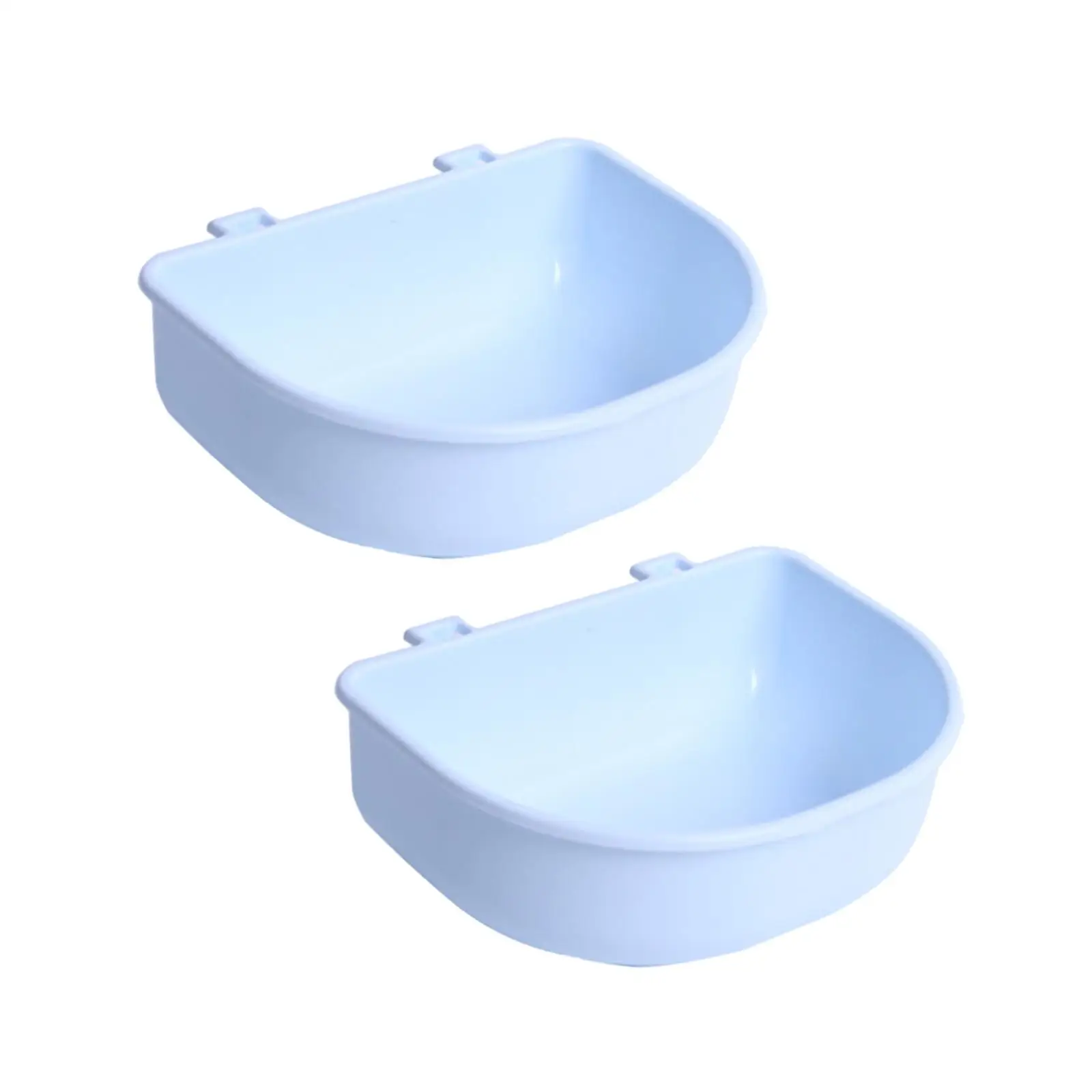 2Pcs Pet Crate Hanging Bowls Multipurpose Easy to Mount Durable Slow Feeding for Cat Guinea Pigs Small Dogs Rabbit Kitten
