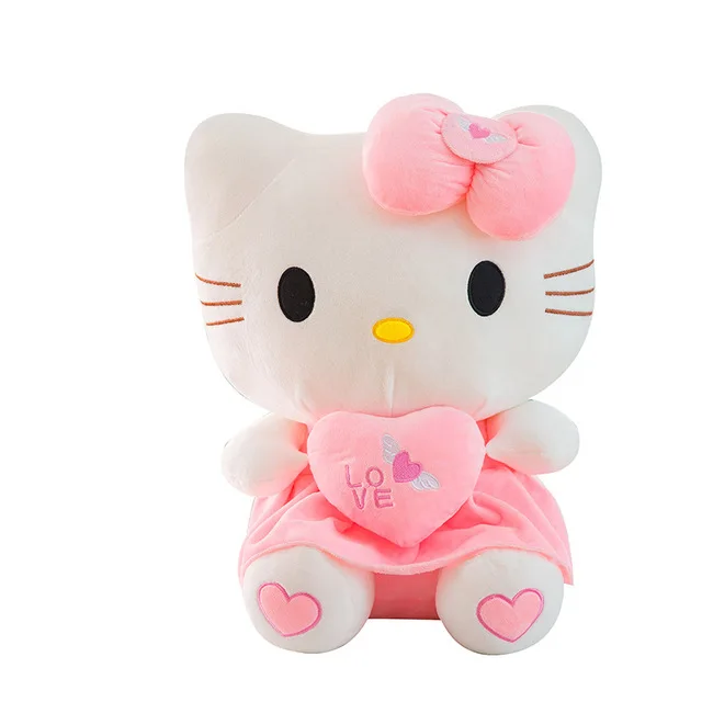 thumbnail image 1 of Cute Hello Kitty Pink Plush Stuffed Toys Anime Cartoon Plushie Doll Soft Stuffed Pillow Toys For Children Birthday Xmas Gifts, 1 of 5