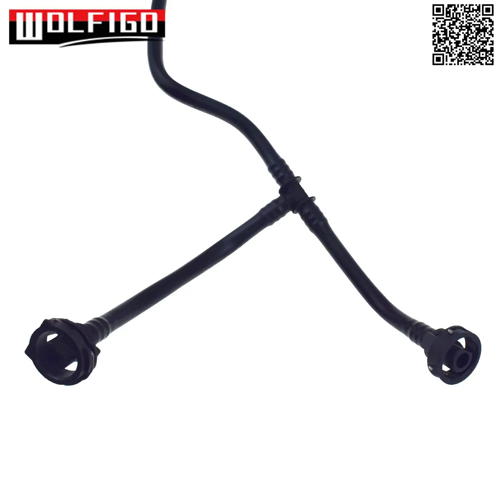 For Audi Q5 2.0L 80A121081S Coolant Expansion Tank Hose Line Pipe, Overflow Hose 80A 121 081 S, hose clamps
