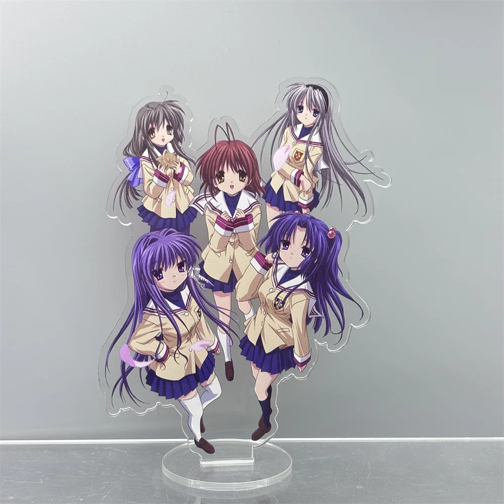 15cm Anime CLANNAD Family Acrylic Stand Model Cosplay Charm
