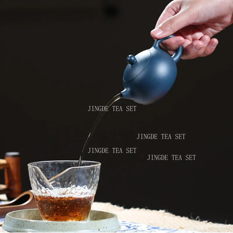 110ml Chinese Yixing Purple Clay Teapot Handmade Small Capacity Xishi Tea Pot Ball Hole Filter Zisha Tea Set Beauty Kettle