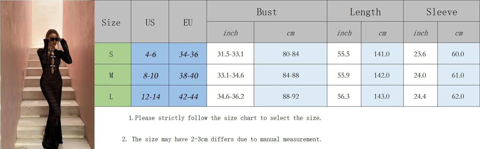 Sexy Hollow Out Knitted Maxi Dress Women Long Sleeve O-neck White Black Holiday Dresses Female 2025 Summer Lady Slim Fit Robes