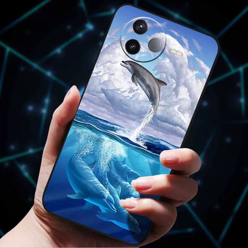 Cartoon Painted Soft Silicon Phone Case - TPU Protective Cover