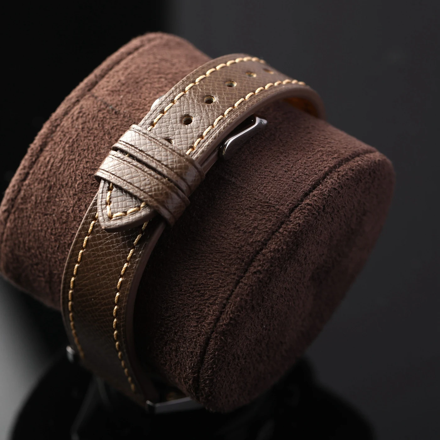 Vintage-Inspired Handmade Genuine Leather Watch Strap - Ultra-Thin, Soft & Retro Style