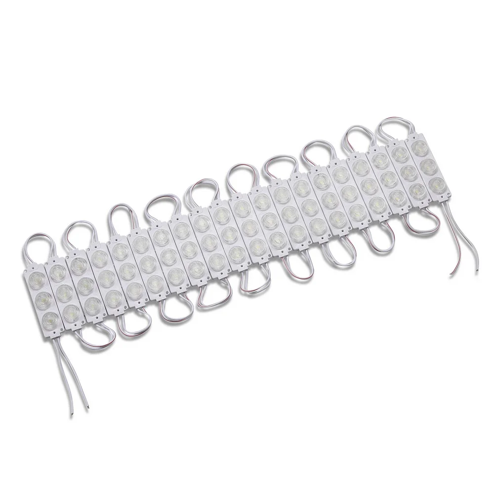 10개/묶음 렌즈 포함 COB LED 모듈 방수 LED 백라이트 간판 채널 문자용 DC12V 3W IP68