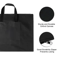 A2 Oxford Canvas Art Portfolio Bag 21.3 x 26.4inch Zipper Closure Art Carry Tote Bag Waterproof Painting Board Storage Bag 3