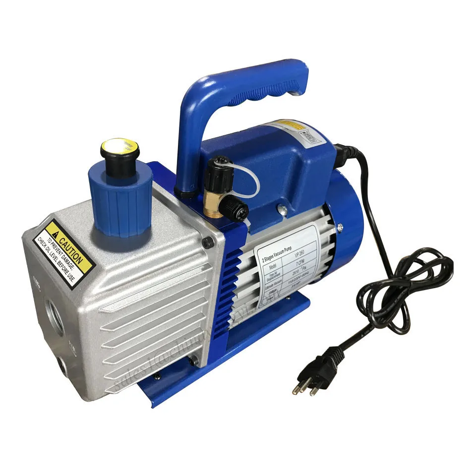 

Air Conditioned Refrigerator Vacuum Pump Portable Rotary Vane Dual Stage Vacuum Pump 7CFM 110V 220V Air Pump For HVAC Systems