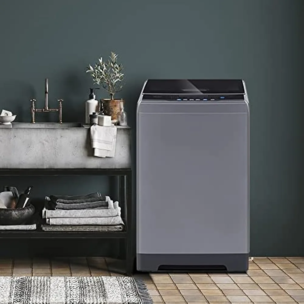 COMFEE’ 1.6 Cu.ft Portable Washing Machine, 11lbs Capacity Fully Automatic Compact Washer with Wheels 4