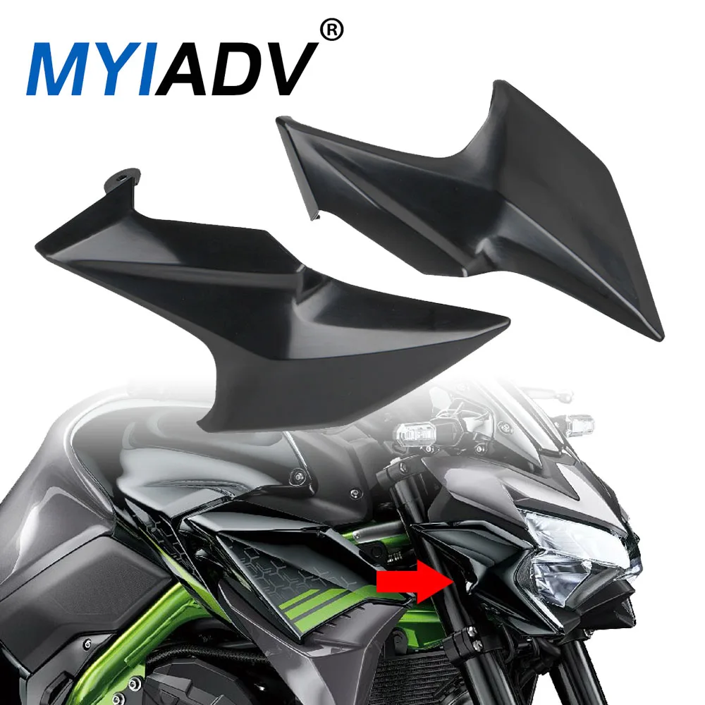 

For Kawasaki Z900 2020 2021 2022 2023 Motorcycle Headlight Side Panel Fairing Cowl Unpainted Front Side Nose Cover Accessories