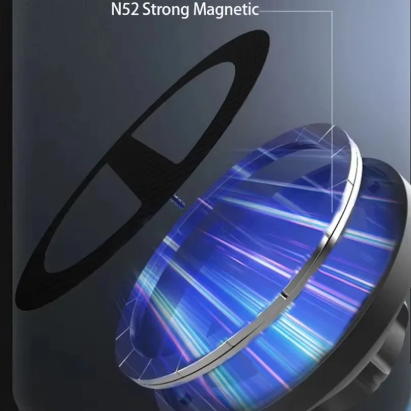 N72 Magnetic Car Phone Holder For 17mm Universal Ball Head For Magsafe iPhone 16 15 14 13 12 Pro Max Samsung Smartphone Bracket