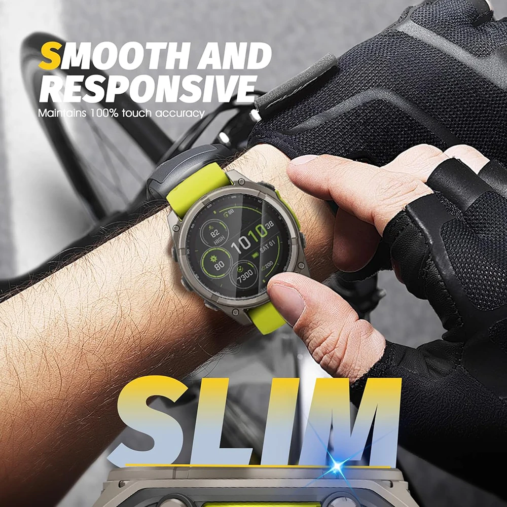 Premium Tempered Glass Screen Protector for Smartwatches - Anti-Scratch Protective Cover