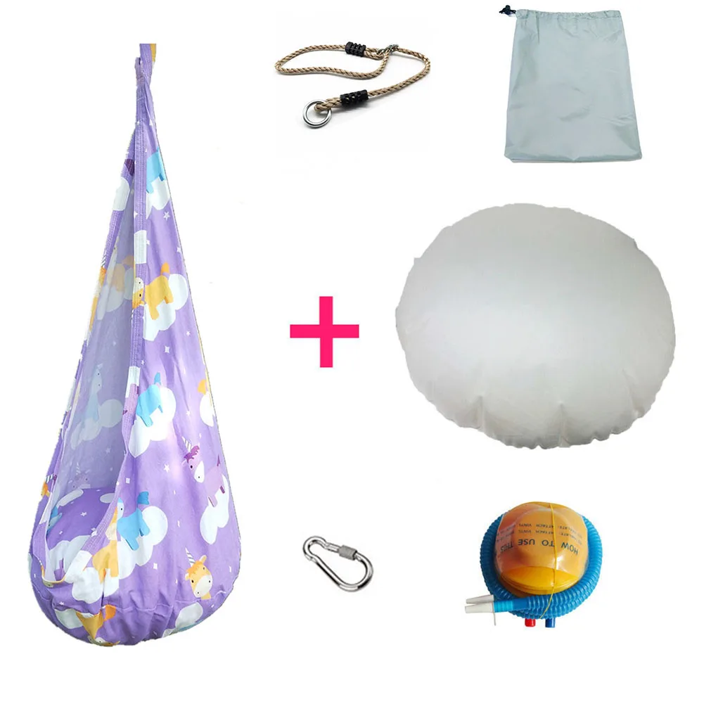 Creative Children Hammock Garden Furniture Swing Chair Indoor Outdoor Hanging Seat Child Swing Seat Patio Portable 