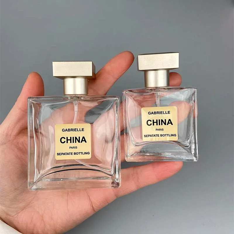 25ml/50ml Empty Perfume Spray Bottle Clear Frosted Glass Perfume