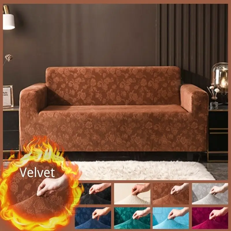 Adjustable sofa cover Jacquard Velvet sofa covers for living room Relax