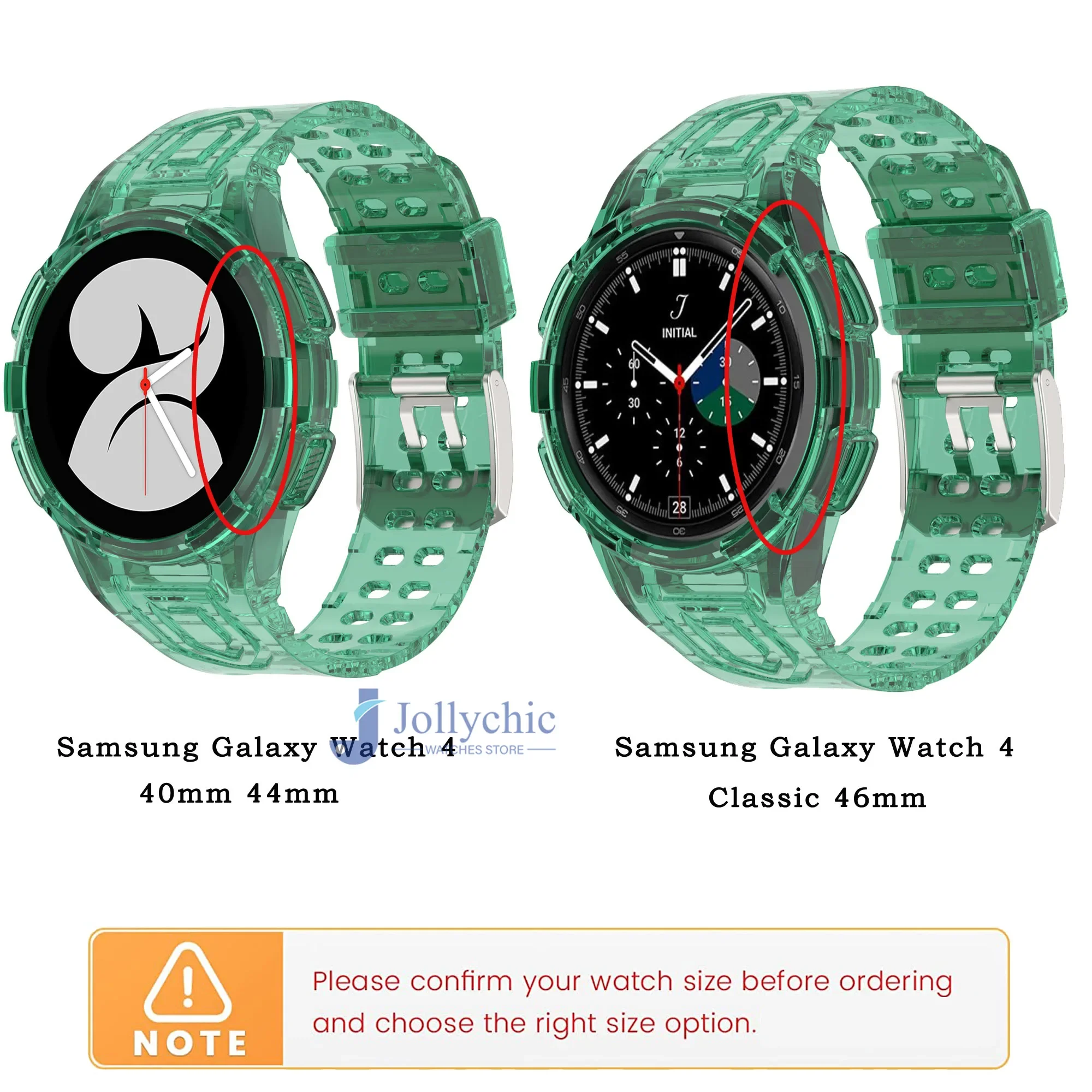 Transparent Silicone Sport Bracelet with Case