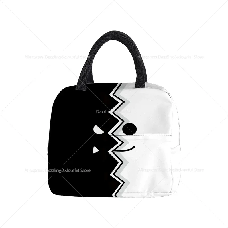 Angry Geometry Dash Cooler Picnic Bag Fashion Lunch Bag School Food Insulated Dinner Bag Camping Travel Handbag 2