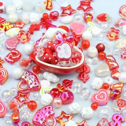 Vibrant Purple Multicolored Acrylic Beads for Creative Jewelry and Crafting (Style 5)