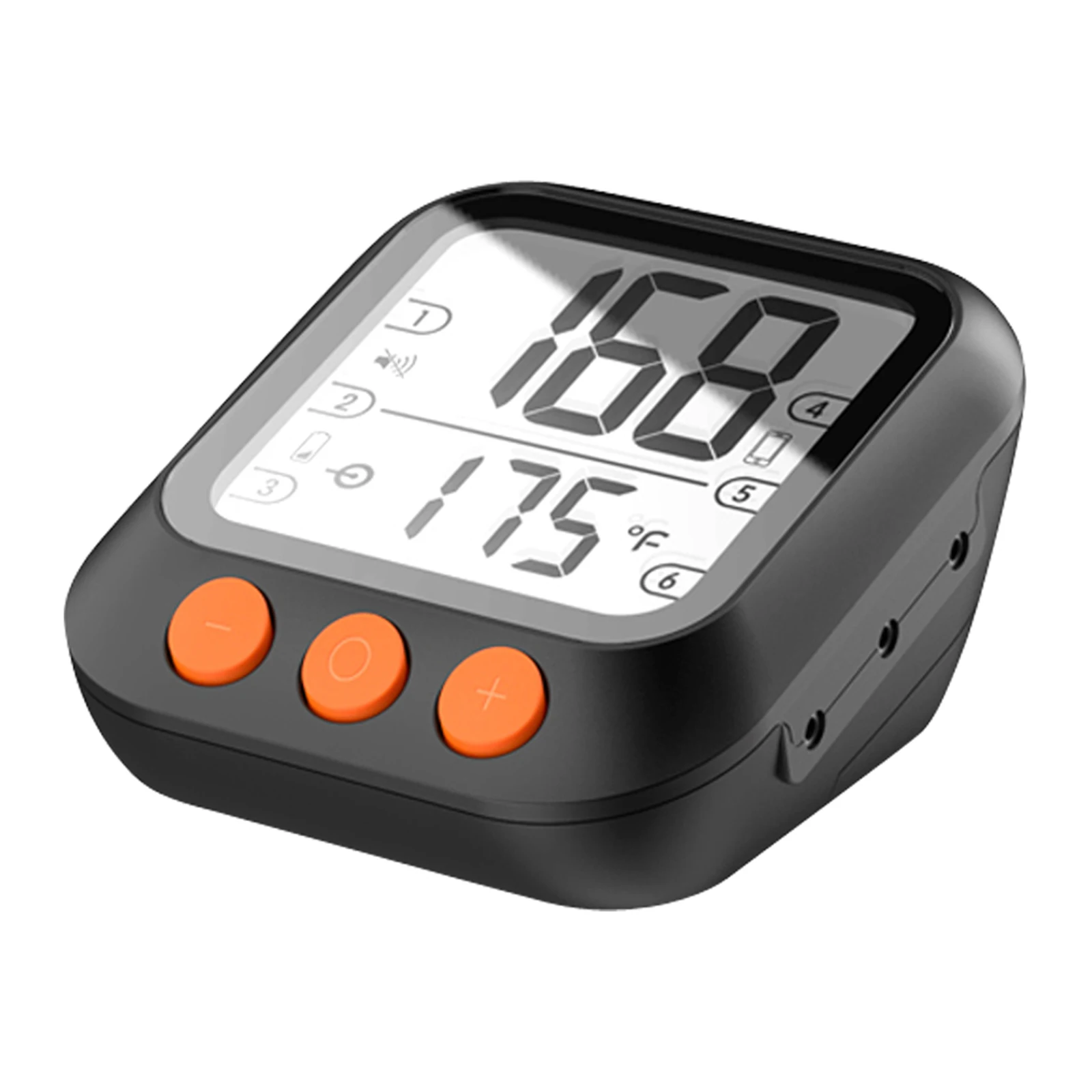 

Wireless Digital Probe Meat Thermometer for Kitchen Cooking BBQ Stainless Steel Pipe Structure Dual Temperature Detection