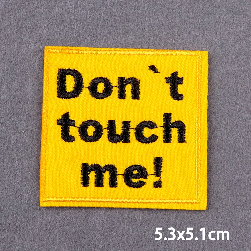 Warnung Buchstaben Stickerei Patches für Jeans Good Vibes Eisen auf Patch thermoadhäsive Patches für Kleidung Applikation Stickes Logo – Detail 11