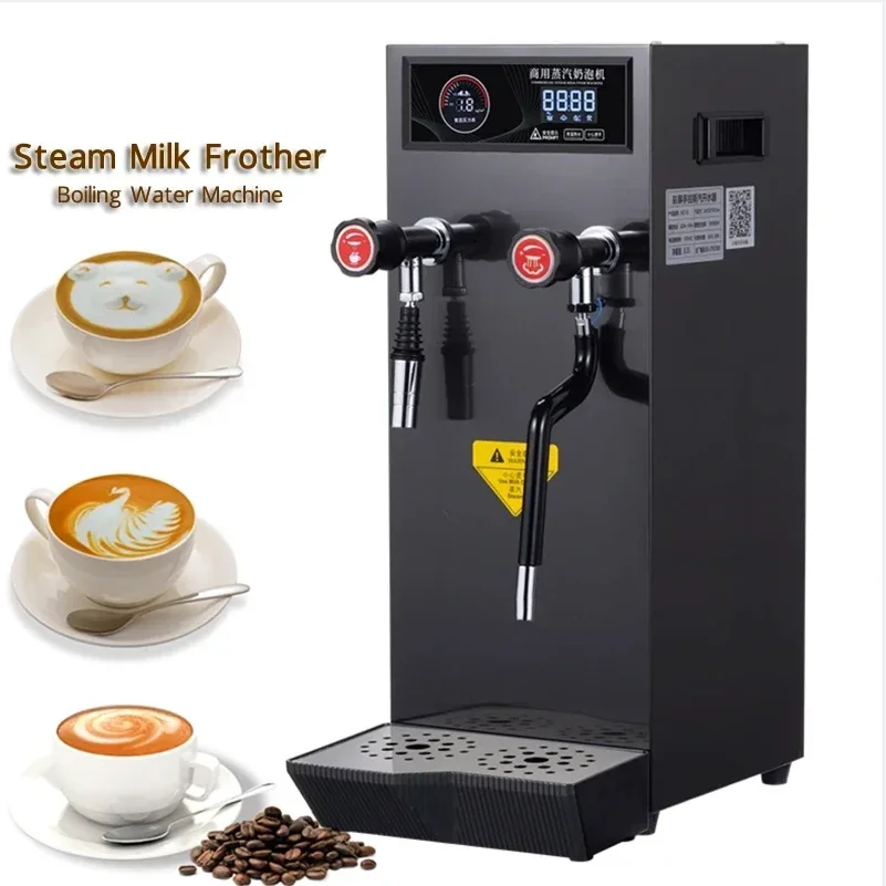 

Electric Milk Foamer Commercial Steam Milk Frother Boiling Water Machine Smart Temperature Control Coffee Milk Foam Machine