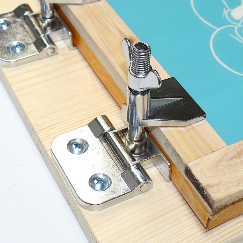 

Шарнирный зажим для рамки, сделай сам, шелкографическая печать, сетка, крепежный инструмент