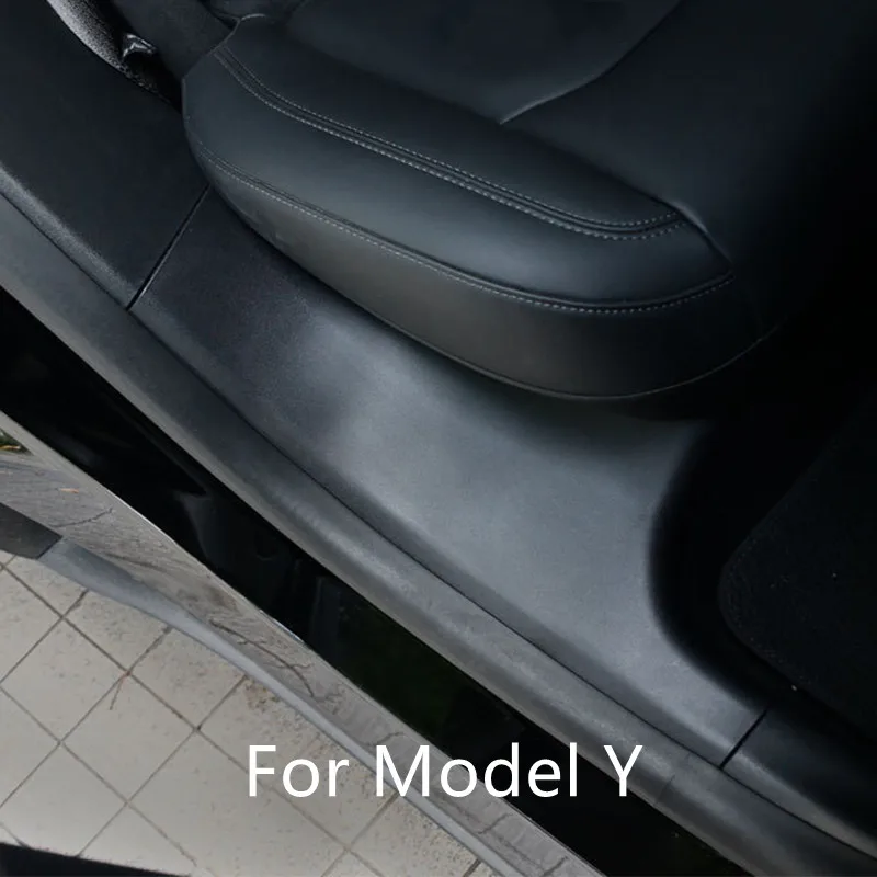 Für Tesla Modell Y 2021 Tür Innen Schwelle Stoßstange ABS Hinten