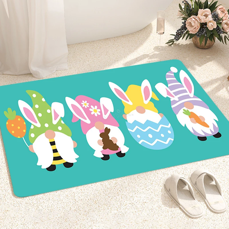 carpetEasterGnomeEggBuffaloChildrenRoomMatKitchenDecorationEntranceDoormatsAbsorbent