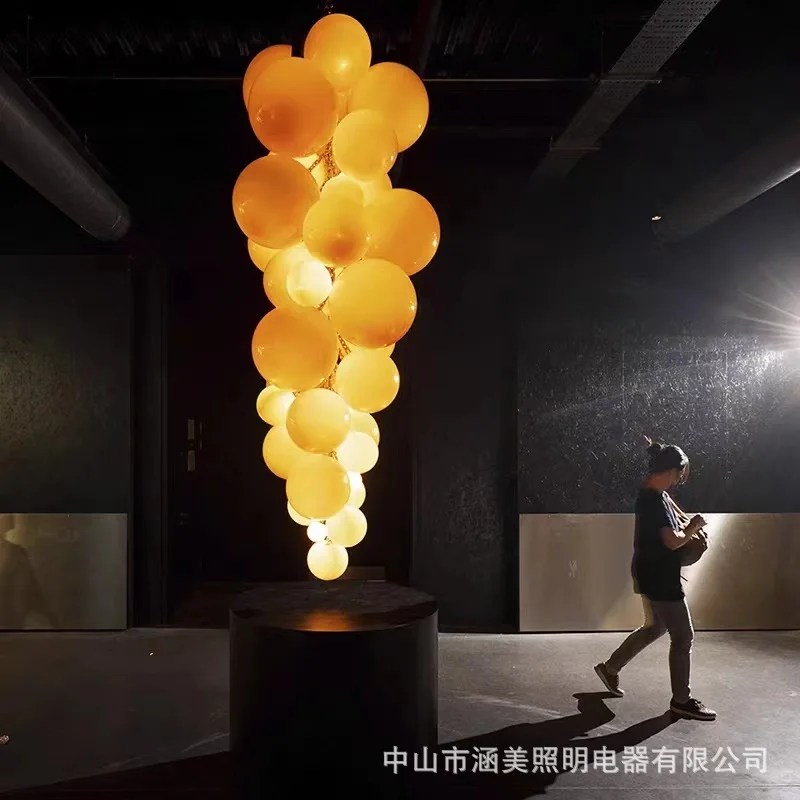 

crystal ball lamp hanging planets christmas decorations for home glass box light chandeliers ceiling chandelier lighting