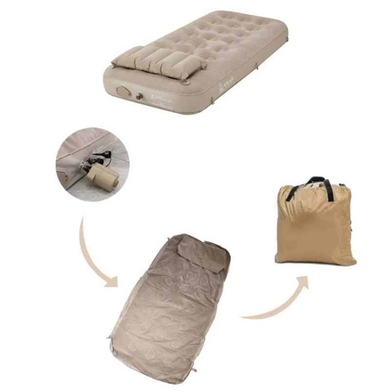 Outdoor Camping Air Mattress Portable Travel King Size Inflatable Bed Floor Folding Sofa Cama Inflable Outdoor Furniture