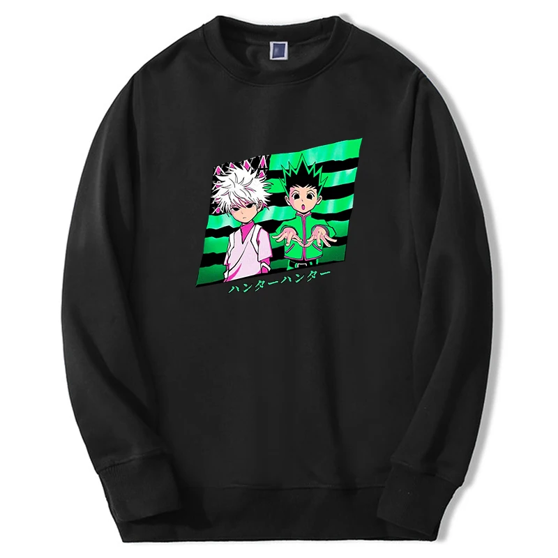 

Hunter X Hunter Sweatshirt Men Women Anime Killua Zoldyck 2022 Graphic Hoodie Round Neck Oversize Crewneck Tracksuit Sudaderas